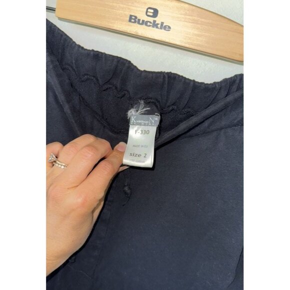 KristenseN Du Nord Pants Size 2 Medium Small Black Straight Drop Crotch Adult - Picture 4 of 4